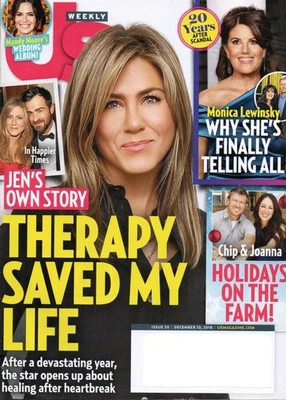 Us Weekly December 10 2018 Jennifer Aniston Monica Lewinsky Chip & Joanna Gaines - Image 1 of 4