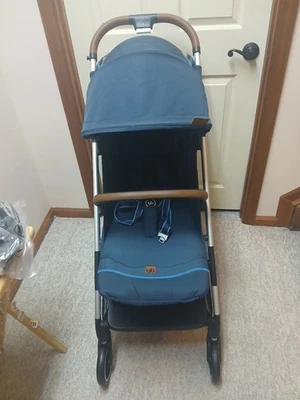 New GB Qbit + All City Compact Lightweight Travel Stroller, Night Blue - Image 1 of 4