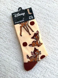 DISNEY BAMBI CREW SOCKS SIZE 9-13 - NWT - Picture 1 of 2