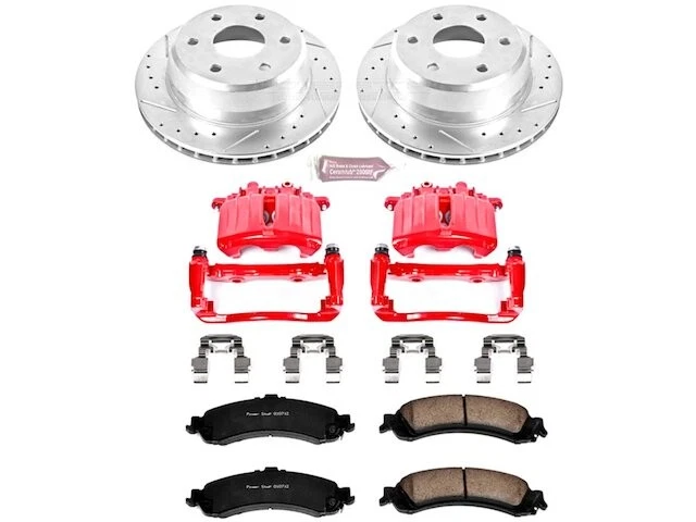 Kit de pastillas de freno trasero y rotor para Cadillac Escalade EXT 2003 GQ655JS 2002-2006 Foto 1 de 1