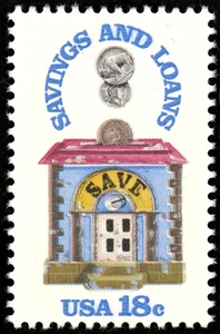 Scott 1911, The 18¢ Savings & Loan Sesquicentennial from 1981 - MNH - Picture 1 of 1