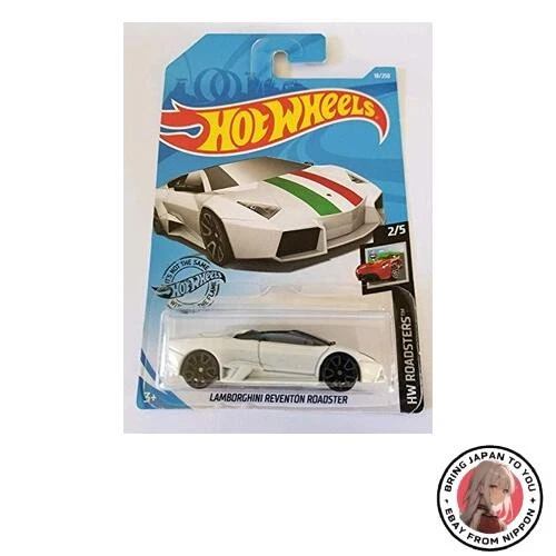 Nuovo Hot Wheels 2019 Hw Roadsters Reventon Roadster 18/250 bianco - Immagine 1 di 1