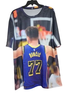 Luka Doncic Lakers New Customized Deluxe Tee Shirt 2 - Sided Size XL - Picture 1 of 4