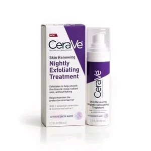 Suero tratamiento exfoliante nocturno renovador de la piel CeraVe antienvejecimiento 1,7 fl oz - Imagen 1 de 3