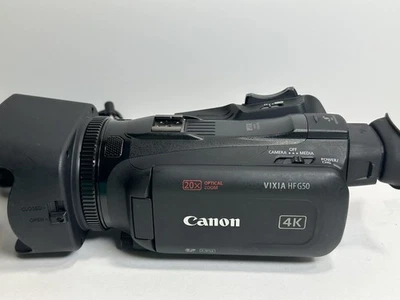 Canon VIXIA HF G50 Camcorder 4K 20x Zoom Dual SD Slots - Image 1 of 4