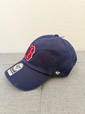 Boston Red Sox '47 Gorra Ajustable Limpieza Azul Marino Ala Curvada No Estructurada Gorra Foto 1 de 4