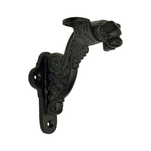 Victorian Cast Iron Lion Head Handrail Bracket – Antique Style Stair Rail - Picture 1 of 5