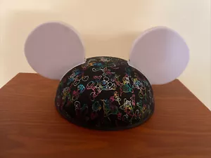 Disney Parks LED Mickey Mouse Ears Light Up Rainbow Paint The Night - Picture 1 of 13