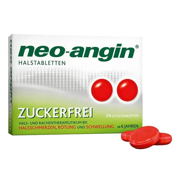 NEO ANGIN neo-angin Halstabletten zuckerfrei · 24 St · PZN 00826616