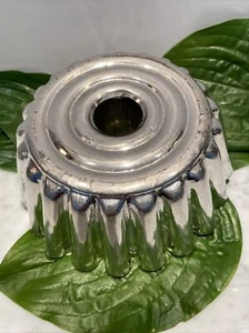 Vtg Ametalurgica Tin Cake Pan Mold Fluted Side Portugal W/ Ring Kitchen Mould - Picture 1 of 11