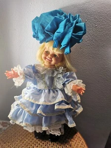 VINTAGE IDEAL KICHERN PUPPE 1967 18" WACKELN, S KICHERN sehr selten Spanien "IBERIEN" - Bild 1 von 6