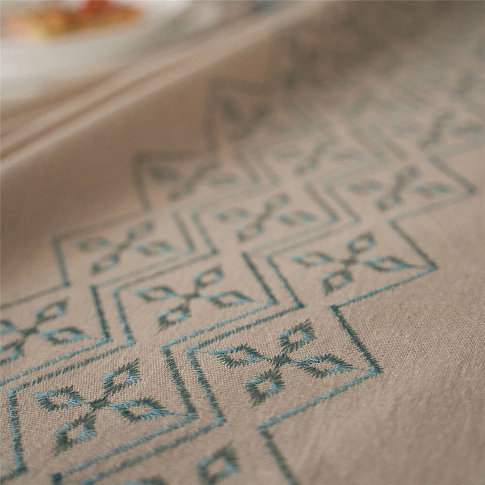 Rectangle Tablecloth Dining Room Table Cloth Cover Wedding Kitchen Home Decor - Image 1 of 4