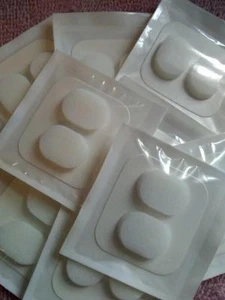 Selbstklebende 3/4" x 1/2" Zoll Make-up Schwamm Applikator Pads (Menge 10-2 Packungen) - Bild 1 von 3