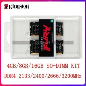 FURY 4GB 8GB 16 GB DDR4 2133 2400 2666 3200 MHz Laptop SO-DIMM 260Pin Memory Kit - Picture 1 of 10
