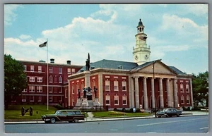 Postkarte Stadtgebäude und Auditorium Webster Massachusetts - Bild 1 von 2