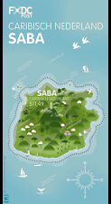 CARIBISCH NEDERLAND 2016 SABA zegel in vorm van landkaart velletje postfris/mnh