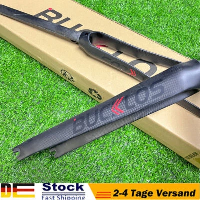Bucklos 700*23C Road Bike Rigid Fork 1-1/8" Full Carbon Bicycle Front Fork - Image 1 of 4