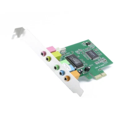 US PCI Express PCI-E 5.1 Ch 6 Channel PCIE Audio Digital Sound Card Adapter New - Image 1 of 4