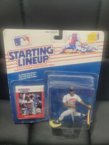 1988 KIRBY PUCKETT MINNESOTA TWINS MLB BASEBALL STARTING LINEUP FIGURE & CARD Cover