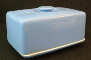 Plato de mantequilla Hall WESTINGHOUSE AZUL DELPHINIUM EXCELENTE ESTADO - Imagen 1 de 5