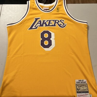 Authentic Mitchell & Ness Jersey Los Angeles Lakers 96-97 Kobe Bryant Size 48 XL - Image 1 of 4