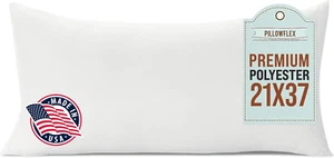 Inserto cuscino in poliestere premium - 21X37 - ultra morbido grande rettangolare - Foto 1 di 8
