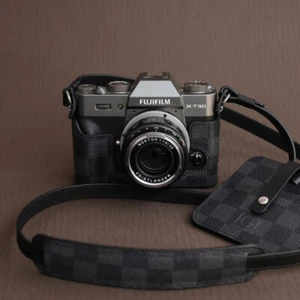 Genuine Real Leather Camera Bag Protect Case For Fuji X100VI X-T5 XT30 XT20 XT50 - Picture 1 of 23