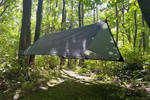 DD Tarp 2 x 2 grün | 0x200 cm cm | PU3000 mm wetterfest  Polyester| 9 Befesti... - Bild 1 von 3