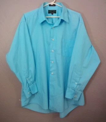 Camisa Alexander Julian Colores Para Hombre XL 17-1/2 32/33 Azul Abotonada Manga Larga Foto 1 de 4