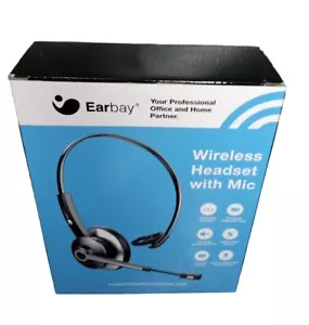 Earbay Bluetooth Headset, Wireless Headphones with Microphone Noise Cancelling, - Picture 1 of 4