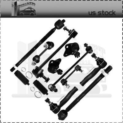 For 2001-2005 Toyota RAV4 Set Of 12 Front Rear Tie Rods End Ball Joint Sway Bar - Image 1 of 4