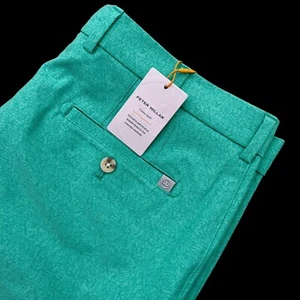 Peter Millar Crown Sport Sz 44 Salem Performance Stretch Shorts Golf Green $115 - Bild 1 von 12