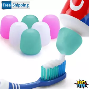 Self-Closing Toothpaste Cap Dispenser 3pcs Silicon Reusable Toothpaste Cap - Picture 1 of 5