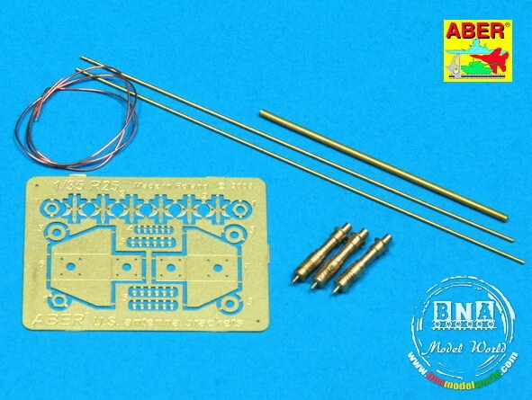 Aber 1/35 US Antenna with Brackets (3pcs) R-25 - Image 1 of 1