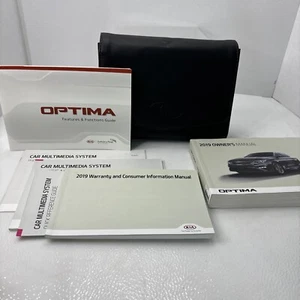 Manual del propietario Kia Optima 2019 guía del usuario sistemas OEM estuche de cuero - Imagen 1 de 11