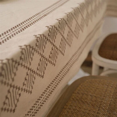 Printed Rectangle Tablecloth Dining Room Table Cloth Cover Wedding Home Decor - Image 1 of 4