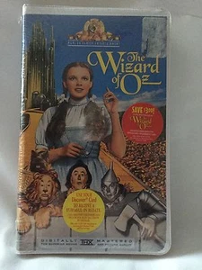 The Wizard of Oz VHS Tape MGM UA Turner Video Movie 1996 with Tin Man Lion Toto - Picture 1 of 2