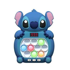 Stitch Pop Push it Game Controller Sensory Fidget Toy Electronic Whack Mole Blue - Picture 1 of 1