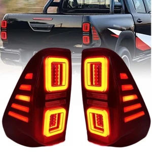 Pair Full LED Tail Lights Assembly for Toyota Hilux/VIGO/REVO/CONQUEST 2015-2022 - Picture 1 of 12