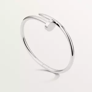 💯 Authentic Cartier 18k White Gold Juste Un Clou Bracelet Classic Size 18 35.7g - Picture 1 of 8