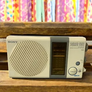 Retro Sony ICF-S77L Shower Mate Radio Wasserdicht Funktioniert Vintage - Bild 1 von 9