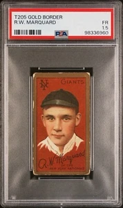 1911 T205 Ciclo Rube Marquard HOF PSA 1.5 DOLCE CAPORALE - Foto 1 di 2