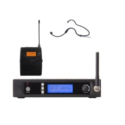 Professional Headset Microfone system UHF Wireless  Vocal Microphone Transmitter - Image 1 of 2