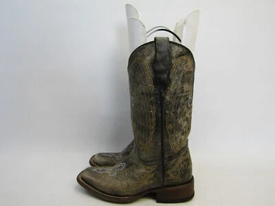 Botas vaqueras occidentales Corral juveniles talla 2 de cuero marrón Foto 1 de 4