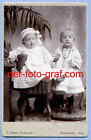 Foto, 2 Kinder, Geschwister, Kinderstuhl, Um 1900  !!!