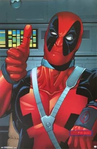 Deadpool Thumbs Up Marvel Poster 22.5 x 34 - Picture 1 of 1
