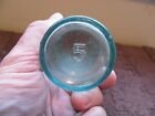 Vintage  Round Clear Medicine Bottle 3 3/4" No Stopper # 5 On The Bottom ~Rare~
