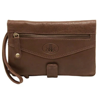 Rowallan - Brown Holborn Italian Style Travel Organiser in Cow Softy Leather - Image 1 of 4