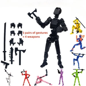 Action Figures 13 Action Figures Robot Action Figures 3D Printed Moved Joints - Picture 1 of 24