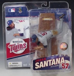 McFARLANE JOHAN SANTANA MINNESOTA TWINS SERIES 15 FIGURE BASEBALL MIB VARIANT - Picture 1 of 5